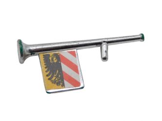 Trompete Horn mit Fahne