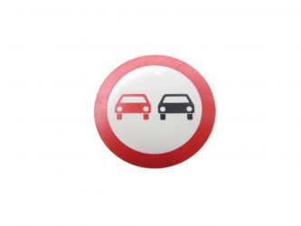 Schild Rund Überholverbot