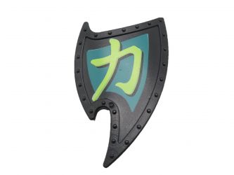 Schild Flammenförmig